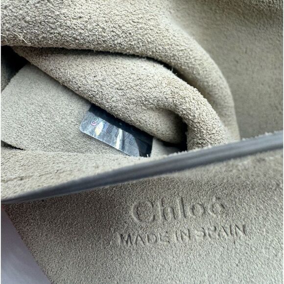 Auth Chloe Majolica Blue Leather Suede Small Faye Crossbody Bag Preloved Purse - Picture 15 of 16